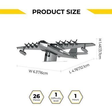Колекційна модель-конструктор Metal Time Spruce Goose Airplane Літак (MT081)