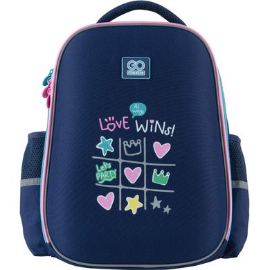 Шкільний рюкзак напівкаркасний Education "Love wins!", GoPack (GO23-165M-2)