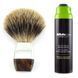 Помазок для бритья с барсучьим ворсом + гель для бритья Gillette Labs Gel 198 мл