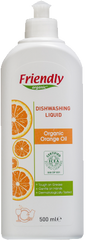 Органічний засіб для миття посуду Friendly Organic з апельсиновою олією 500 мл